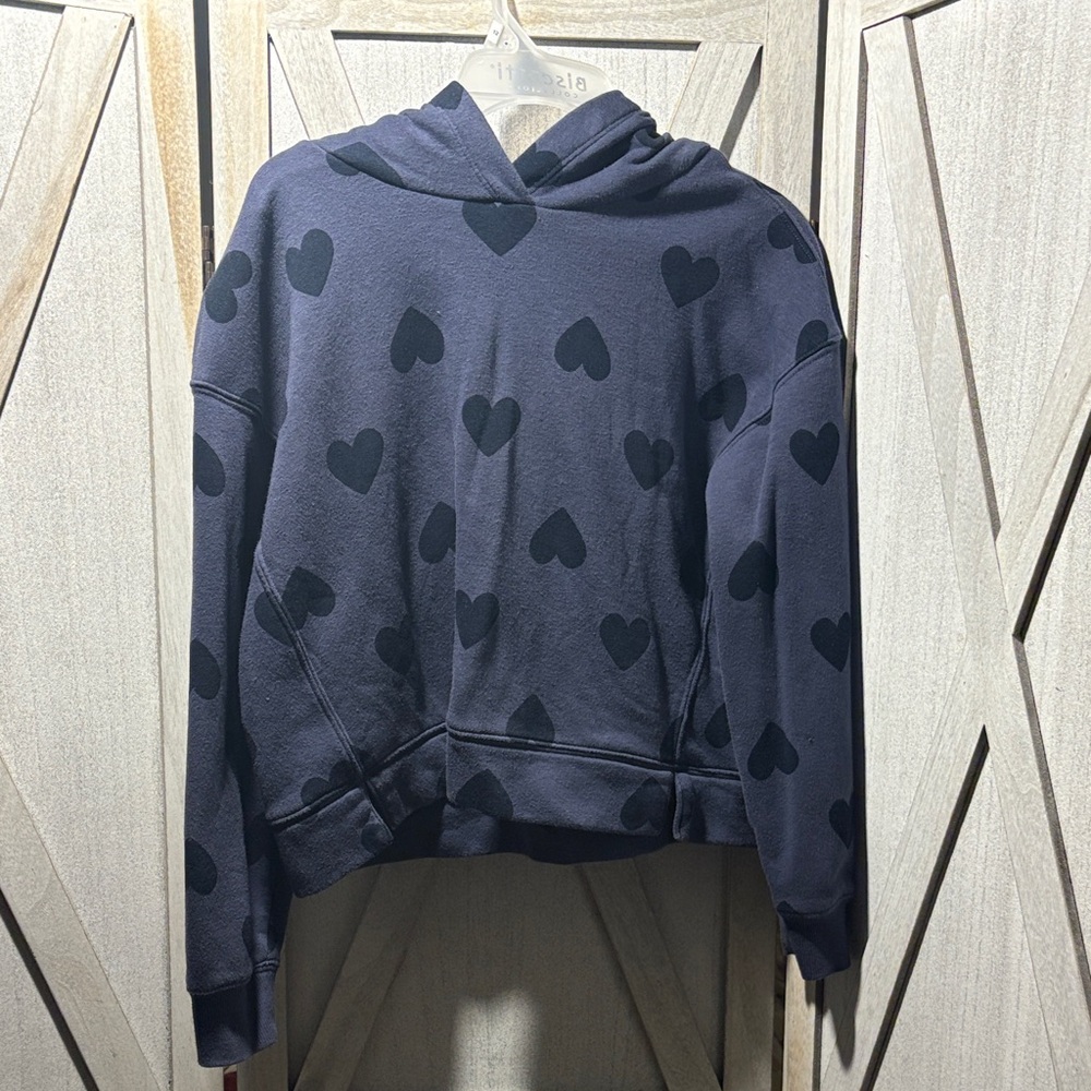 Old Navy Navy Blue Hoodie with hearts